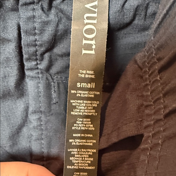 Vuori Men’s Ripstop Drawstring Shorts Navy Blue Size Small 8” Inseam - Picture 4 of 9